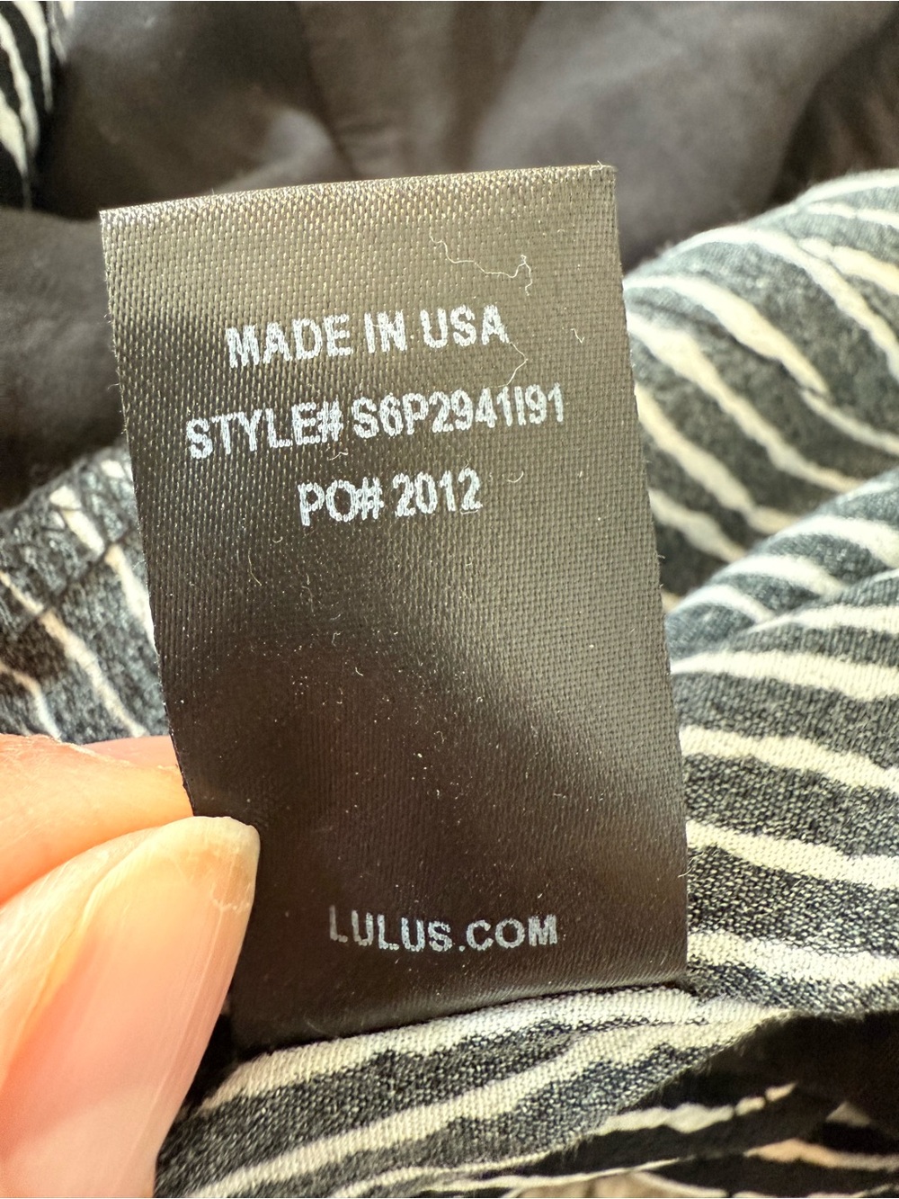 Lulus Black & White Striped Wide Leg Jumpsuit XS - Picture 8 of 8